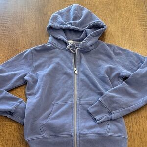 Brandy Melville Zip Up Blue Hoodie